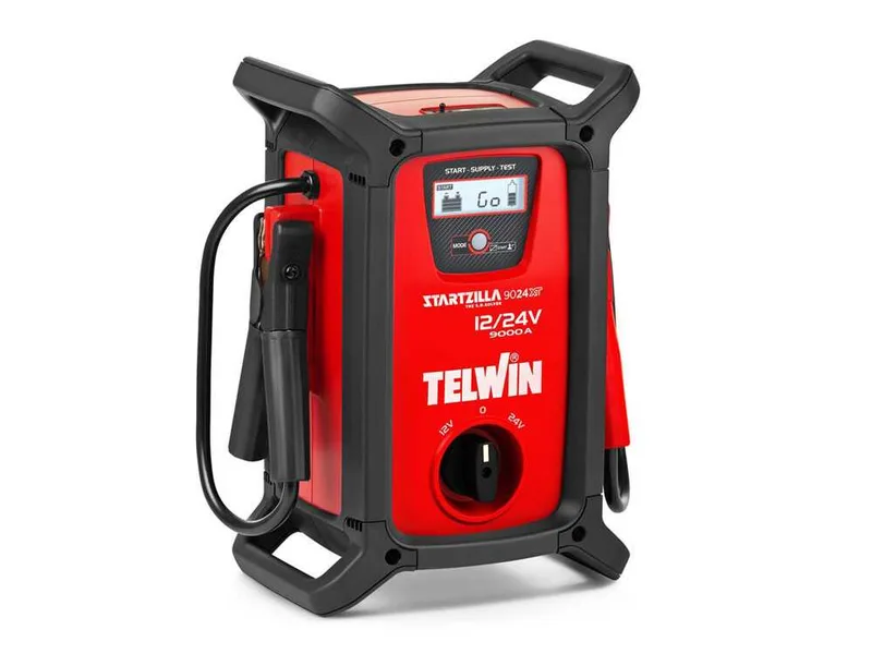 Telwin STARTZILLA 9024 XT - Démarreur, alimentation et testeur électronique - 12/24 V