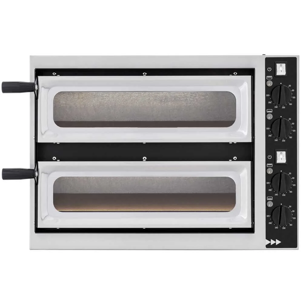Prismafood small basic 2/40 vetro 4T - Four électrique à pizza - 4 thermostats