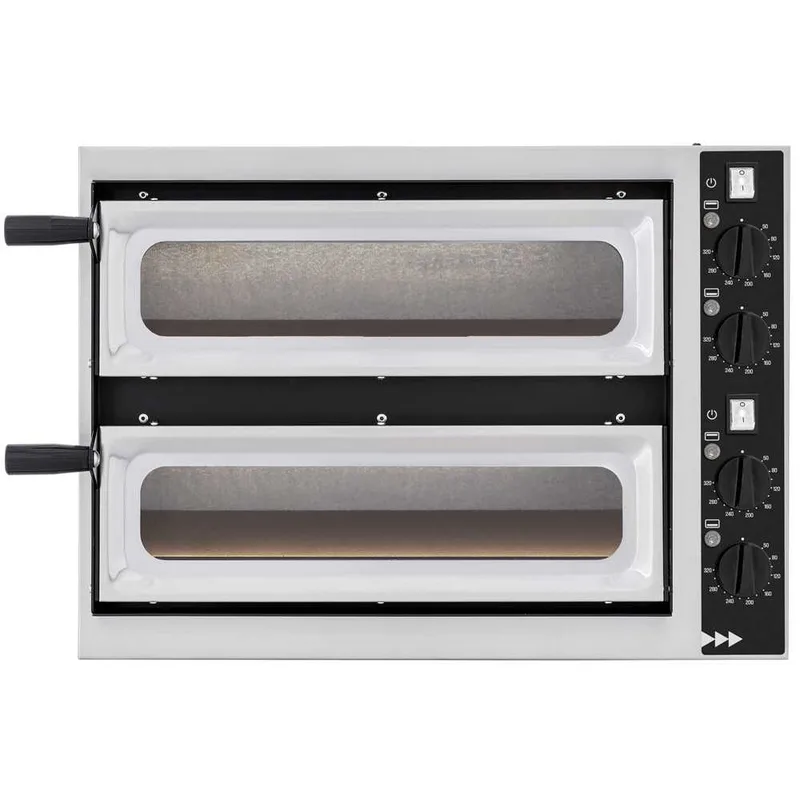 Prismafood small basic 2/40 vetro 4T - Four électrique à pizza - 4 thermostats