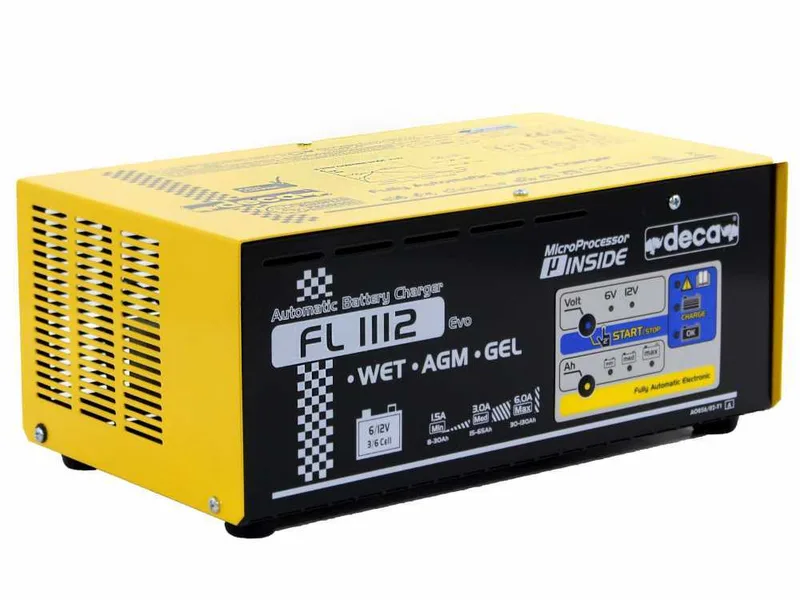 Deca FL 1112 - Chargeur de voiture et moto - électronique - monophasé - pour batteries 6-12V