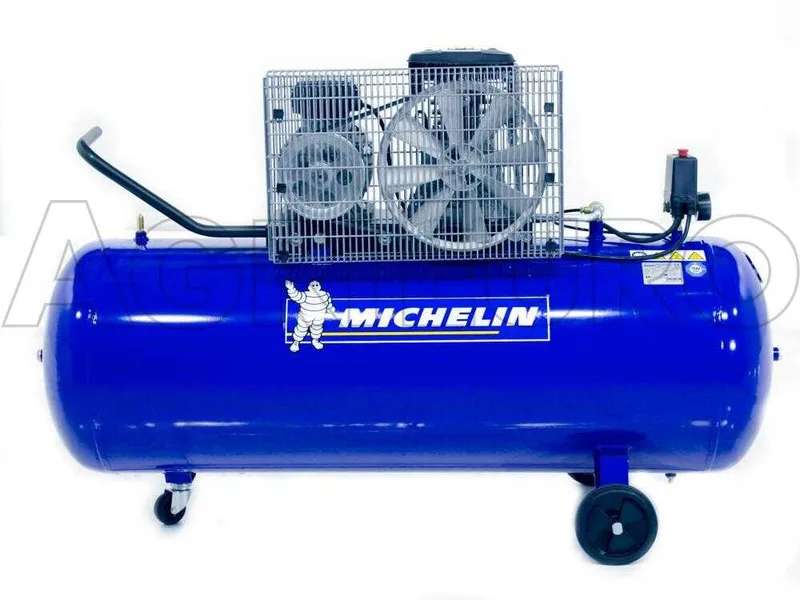 Michelin MB 200 3B - Compresseur d'air électrique monophasé à courroie - Moteur 3 CV - 200 L