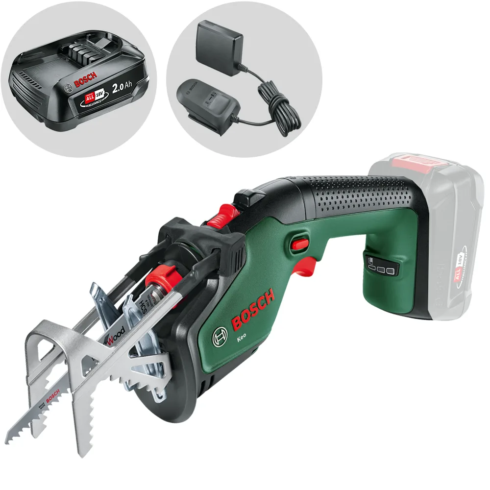 Bosch KEO - Scie sabre à batterie - 18 V 2 Ah