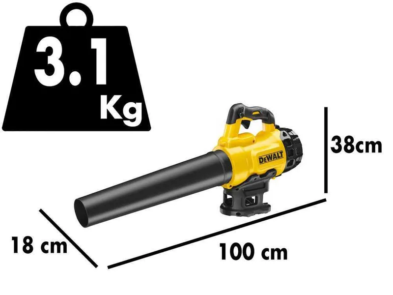 DeWalt DCM562P1-QW - Souffleur de feuilles à batterie 18 V 5 Ah