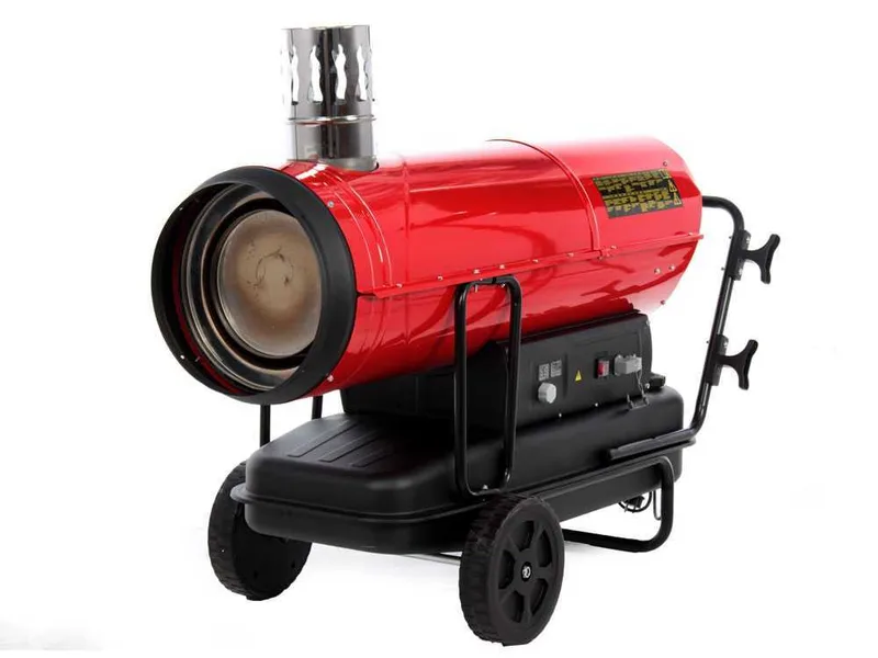 GeoTech IDH 8000 - Générateur d'air chaud diesel - à chauffage indirect - sur chariot