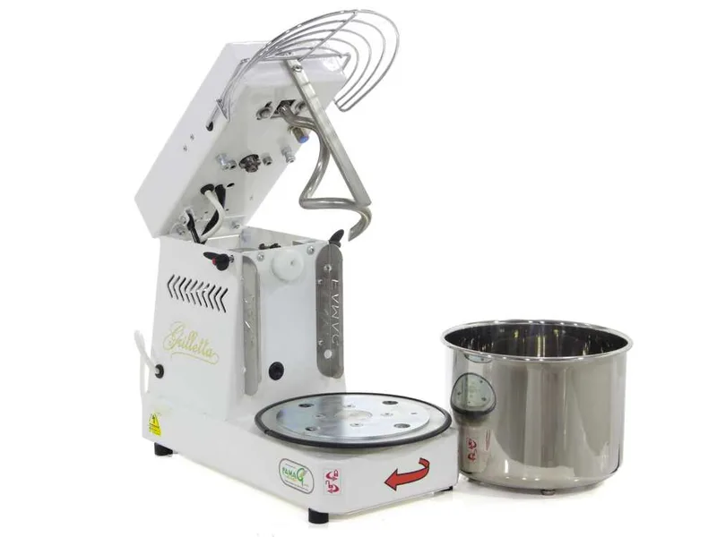 Pétrin à spirale Famag Grilletta IM 5-S monophasé à 10 vitesses - Tête basculante - 5KG