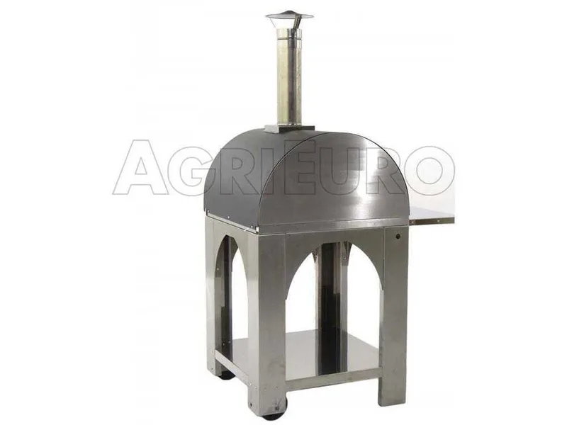 Cibus INOX - Four à bois d'extérieur pour pizza - Capacité de cuisson : 2 pizzas
