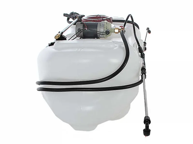 GeoTech CZ100C - Cuve de pulvérisation pour tracteur tondeuse - Pompe 12V - 100L