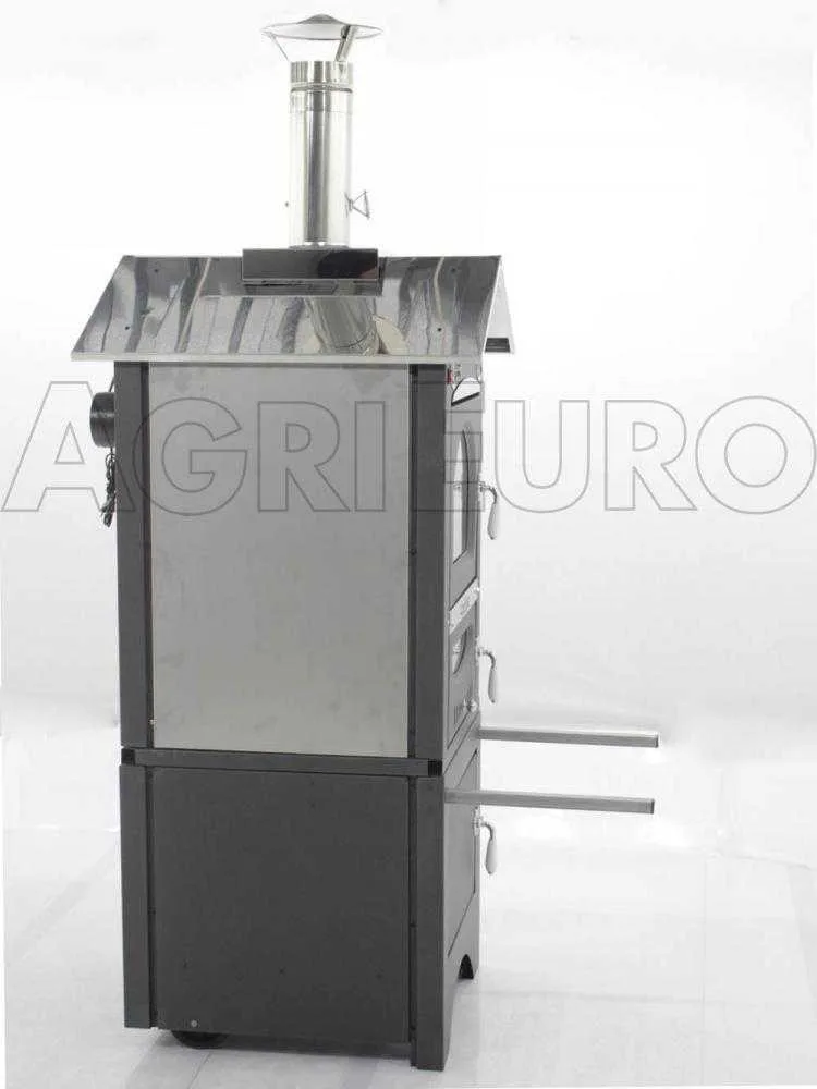 Agrieuro Minimus 50 EXT - Four à pizza à bois en acier inox d'extérieur - Ventilé