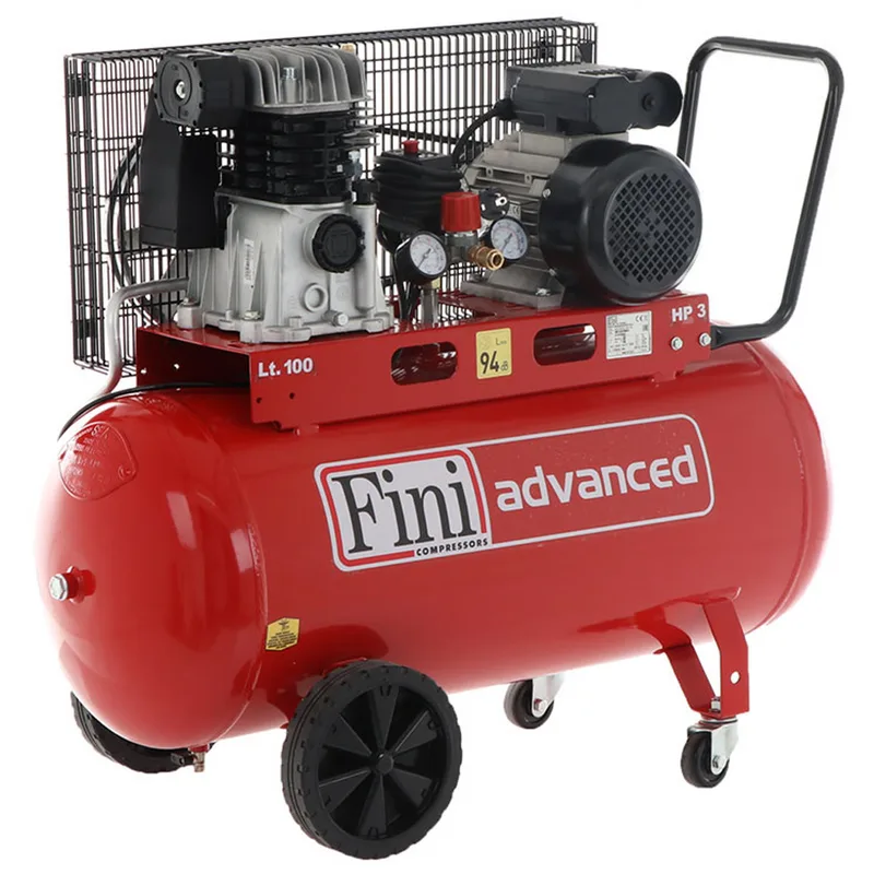 Fini Advanced MK 103-100-3M - Compresseur électrique monophasé à courroie - Moteur 3 CV - 100 L
