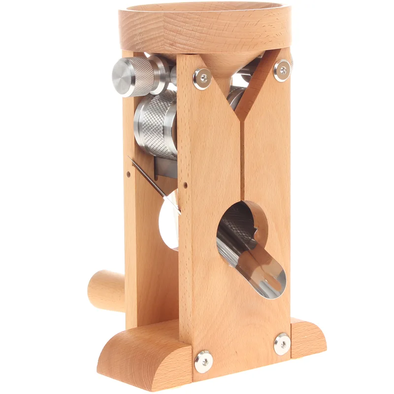 Schnitzer Campo 150g - Floconneuse manuelle de table en hêtre avec rouleaux en acier inox