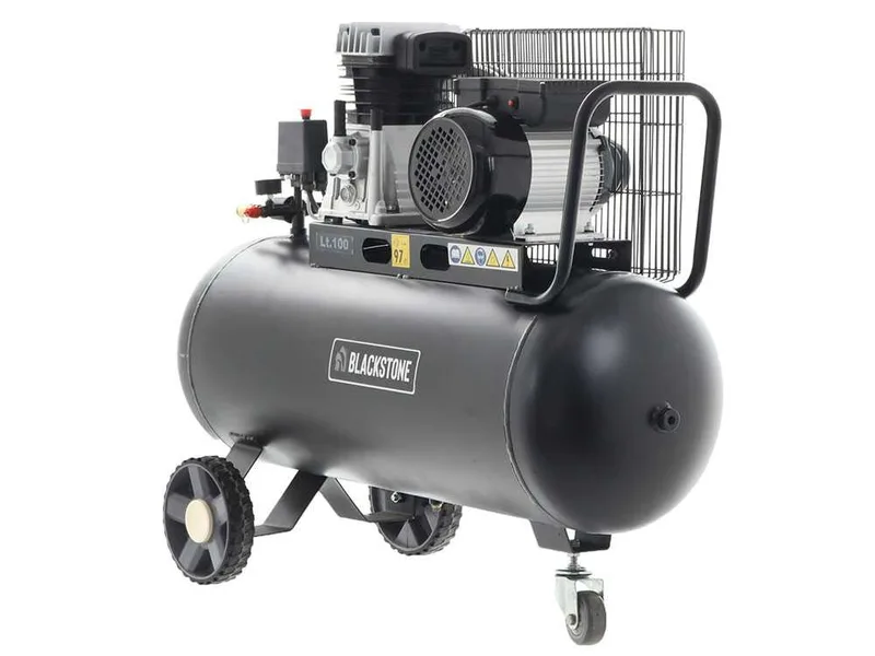 BlackStone B-LBC 100-20 - Compresseur d'air électrique à courroie - Moteur 2 CV - 100 L