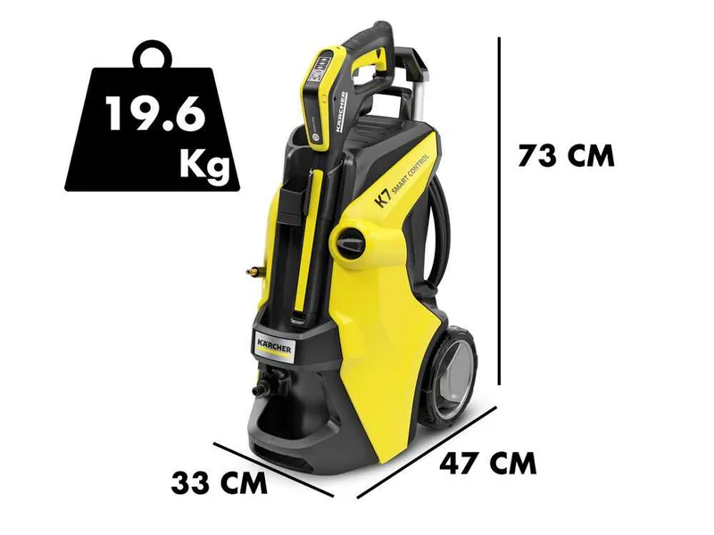 Karcher K7 Smart Control Flex - Nettoyeur haute pression à eau froide - 180 bars - 600 L/h - Avec Bluetooth