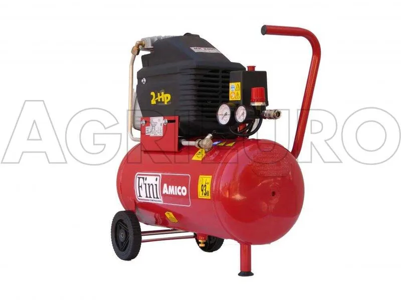 Fini Amico 25 - Compresseur d'air électrique monophasé - Moteur 2 CV - 25 L