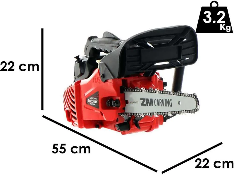 ZM2526C - Tronçonneuse thermique légère de taille - Lame Carving de 25 cm