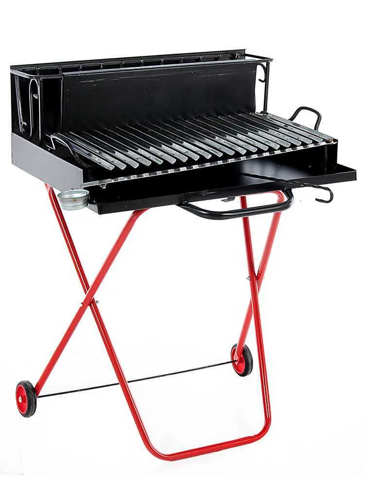 Pegoraro Angelo 214 Medium - Barbecue portable à bois et charbon - Pliant