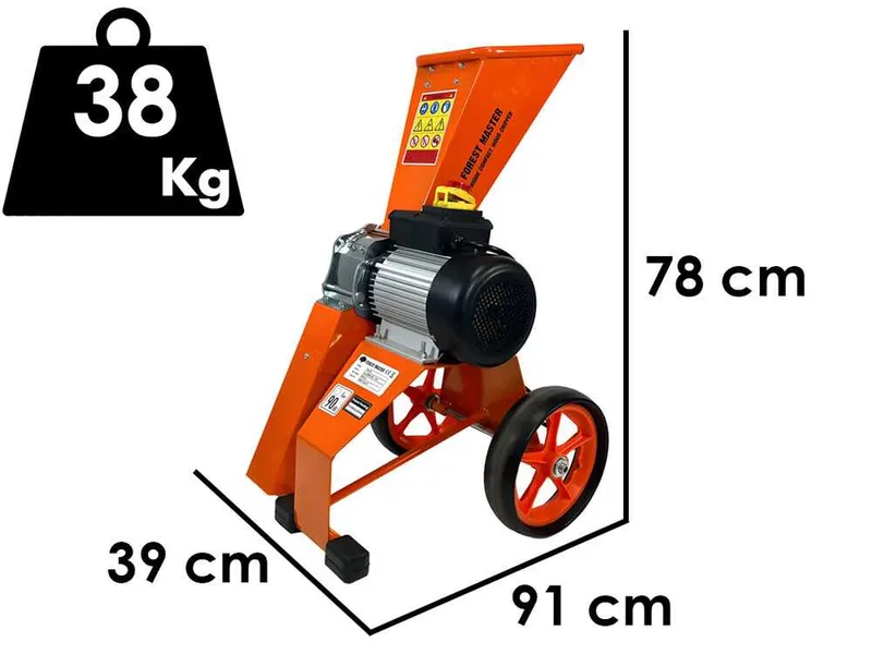 Forest Master FM4DDE-MUL-EU - Broyeur électrique - 4 CV
