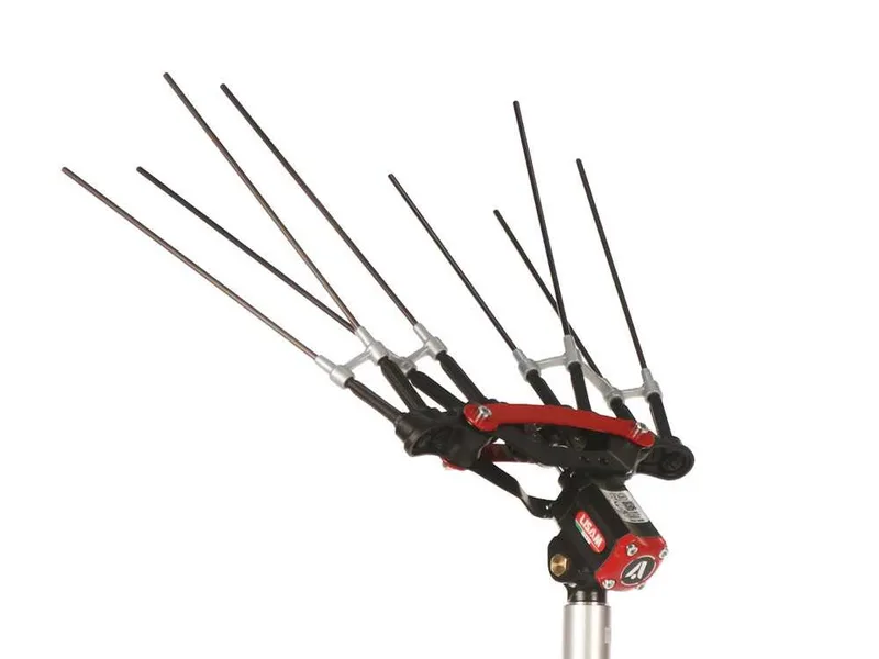 Lisam R8 Carbon - Peigne vibreur pneumatique - secoueur à olives 6-8 bars - 1600 battements par minute