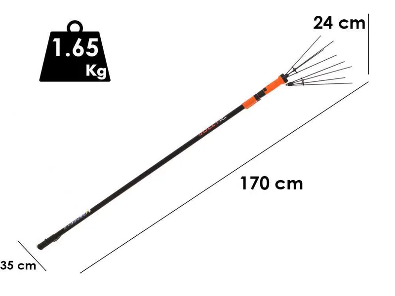 Jolly V12 BASE - Peigne vibreur à batterie - Perche télescopique 170-310cm