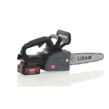 LISAM SG 22 - Tronçonneuse à batterie 2 x 18 V 2 Ah - Guide 25 cm