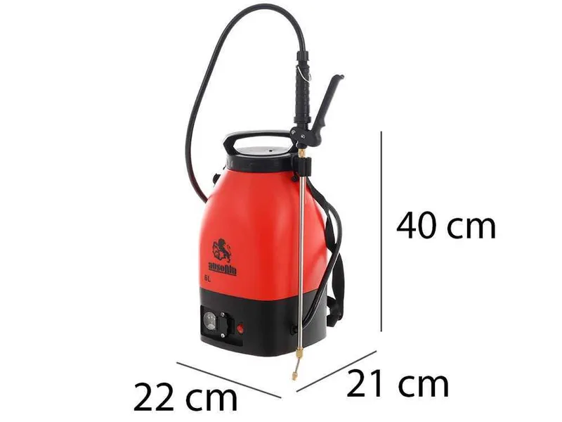 Pompe de pulvérisation à dos sur batterie Ausonia - Réservoir de 6 litres - 4 bars max