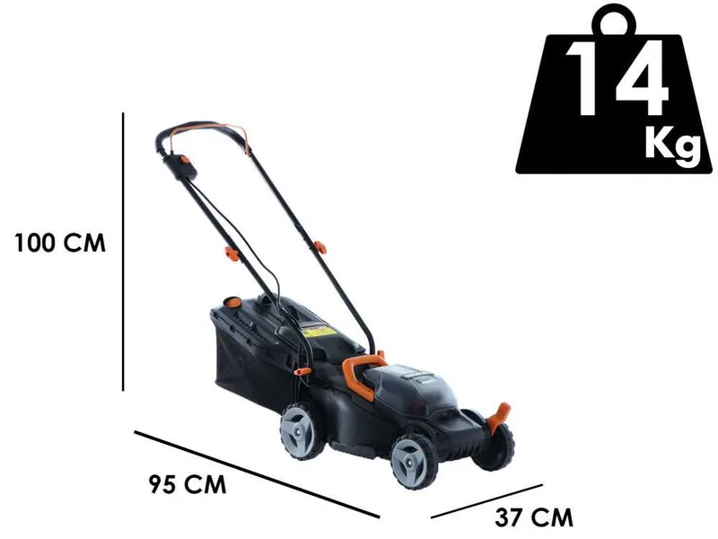 Worx WG779E.1 Tondeuse à gazon électrique à batterie - 2X20V 4 Ah