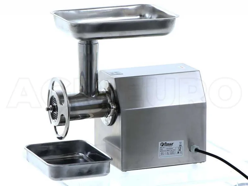 Fimar TC22C - Hachoir à viande électrique - 400 V - 1,5 CV - Groupe de hachage en INOX - Sans inverseur de marche