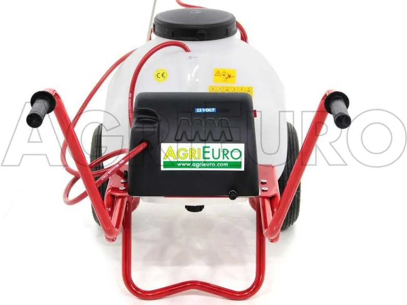 Pulvérisateur à batterie 12 V de 70 l - Pompe de pulvérisateur électrique sur chariot