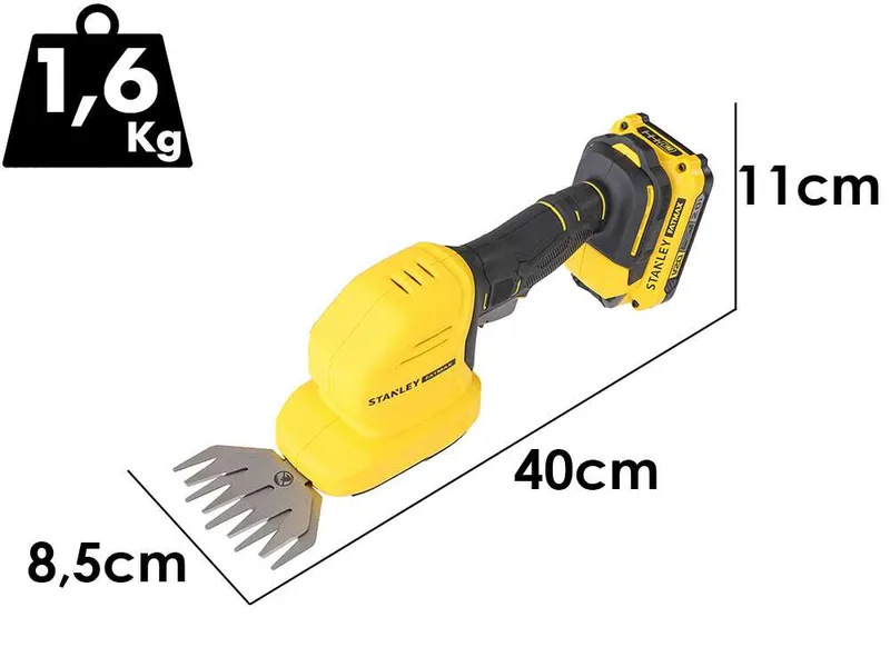 Stanley Fatmax STCSS20D1-QW - Cisaille à gazon sans fil - 18 V 2 Ah