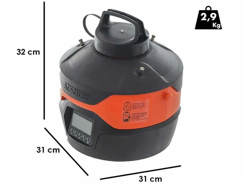 Stocker Geyser 4L Orange - Nébuliseur anti-moustiques de jardin à batterie - 12 V 2,5 Ah