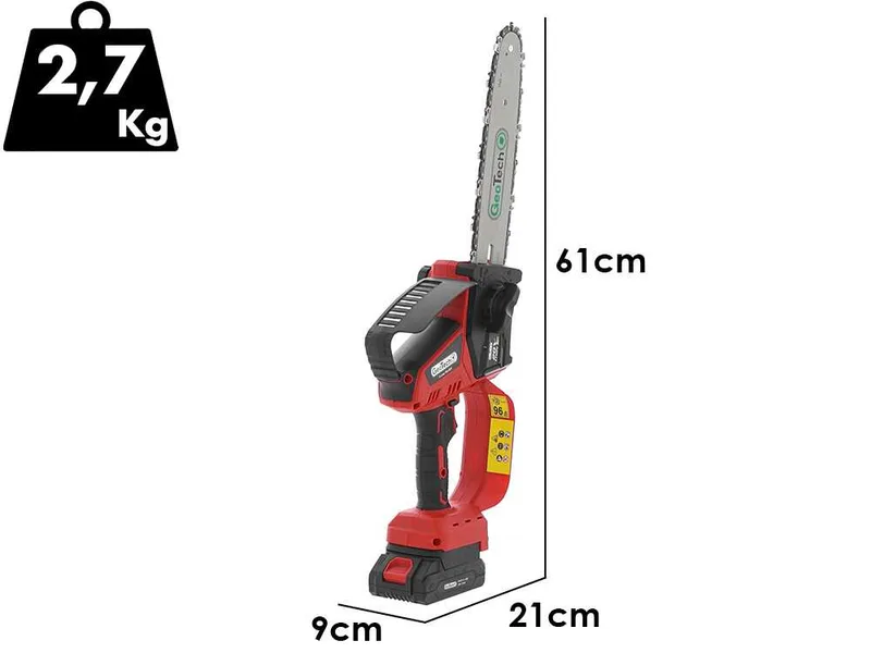 GeoTech X-Line PB-20V - Élagueuse sur batterie - 20 V 5 Ah