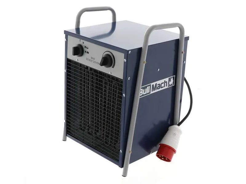 BullMach BM-EFH 9H - Générateur d'air chaud triphasé avec ventilation - 9kW