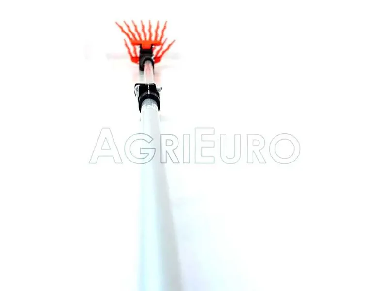 TecnoVIR Olivir - Peigne vibreur électrique à batterie - perche télescopique en aluminium 120-200 cm