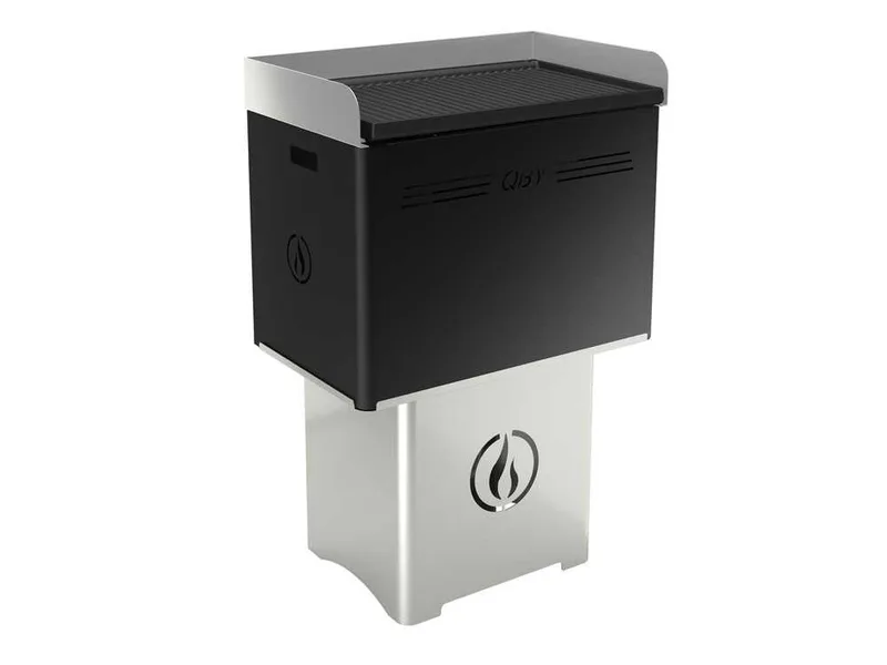 Linea VZ QBY Nero (noir) - Barbecue pyrolytique à pellets portable