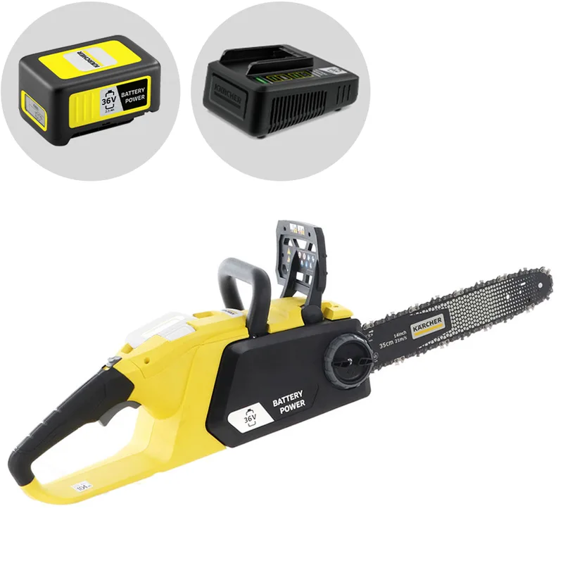 Karcher CNS 36-35 - Tronçonneuse à batterie 36V 2,5 Ah - Lame de 35 cm