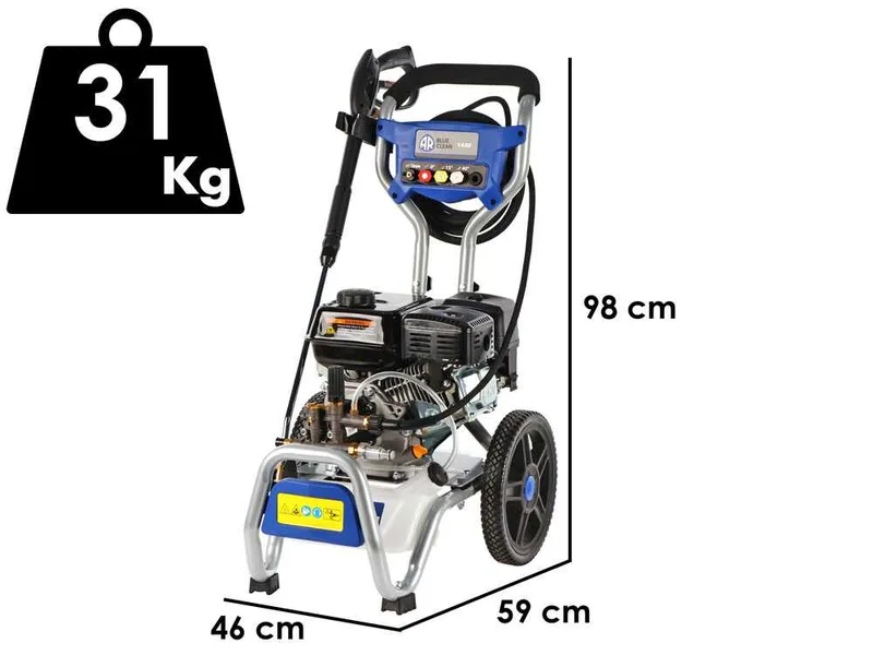 Annovi & Reverberi AR 1435 - Nettoyeur thermique - 200 bar - 660 l/h - moteur Loncin G200F à essence