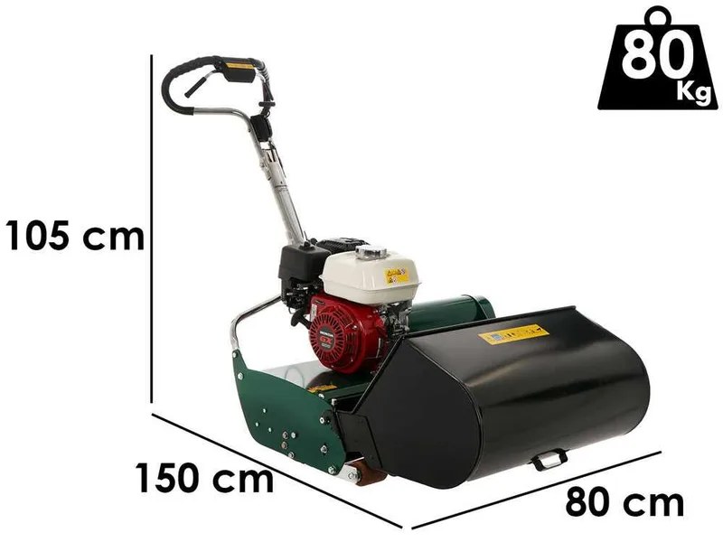 Tondeuse hélicoïdale Marina Systems 660H - Honda GX200 - Rouleau en métal - Hélice 6 lames