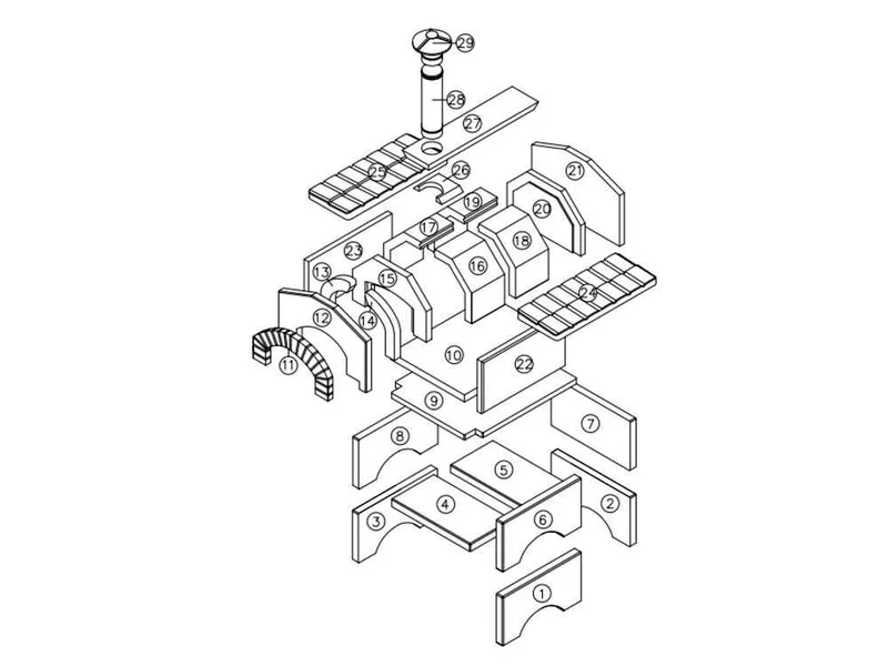 Linea VZ Ponza - Four à bois d'extérieur avec base - Chambre de cuisson de 55x59 cm