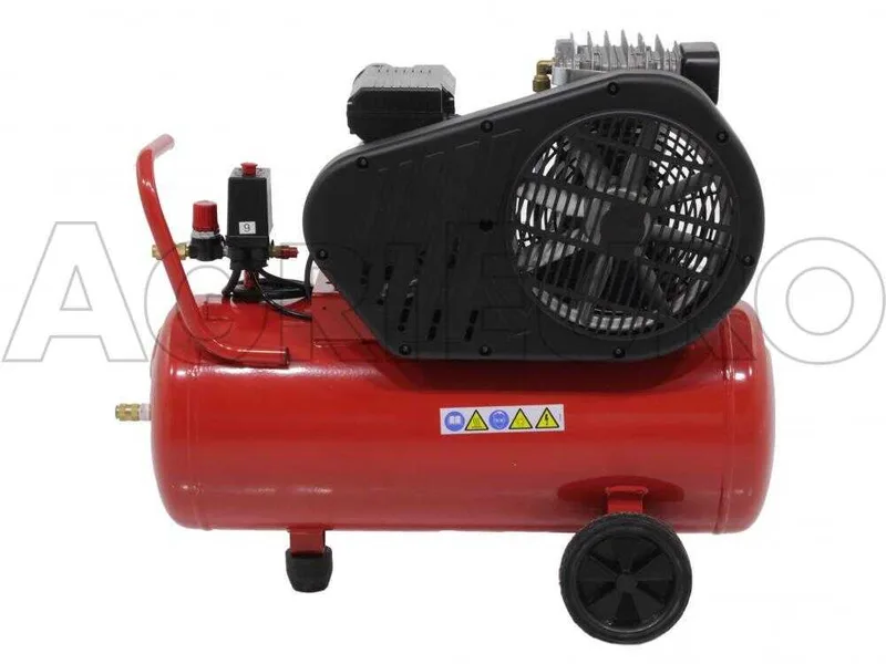 Ferrua FB28/50 CM2 - Compresseur d'air électrique monophasé à courroie - Moteur 2 CV - 50 L