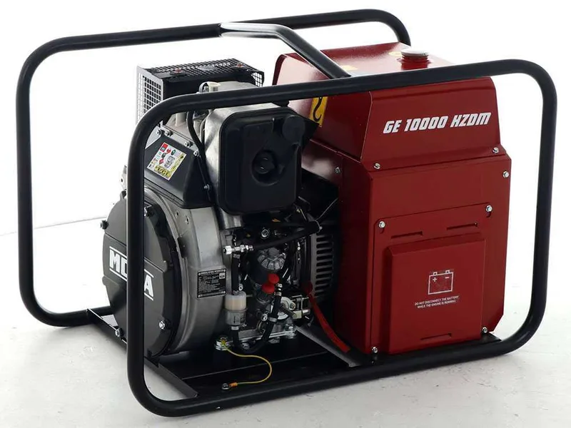 Mosa ge 10000 hzdm - Groupe électrogène diesel 9 KW - Continu 8.1 kW Monophasé - Moteur Hatz 1D90
