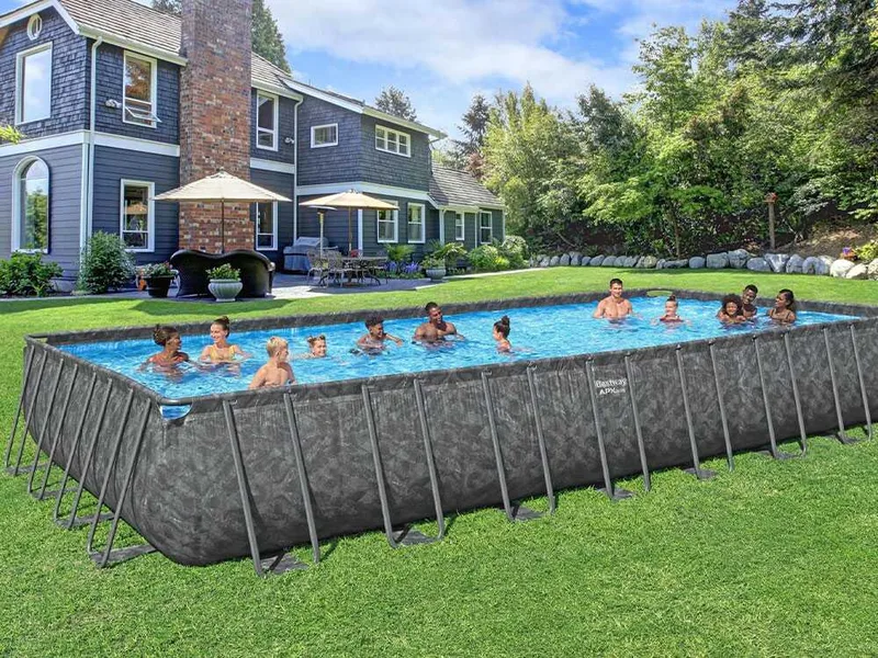Bestway APX 365 561KJ - 956x488x132 cm - Piscine hors-sol pour 21-25 personnes
