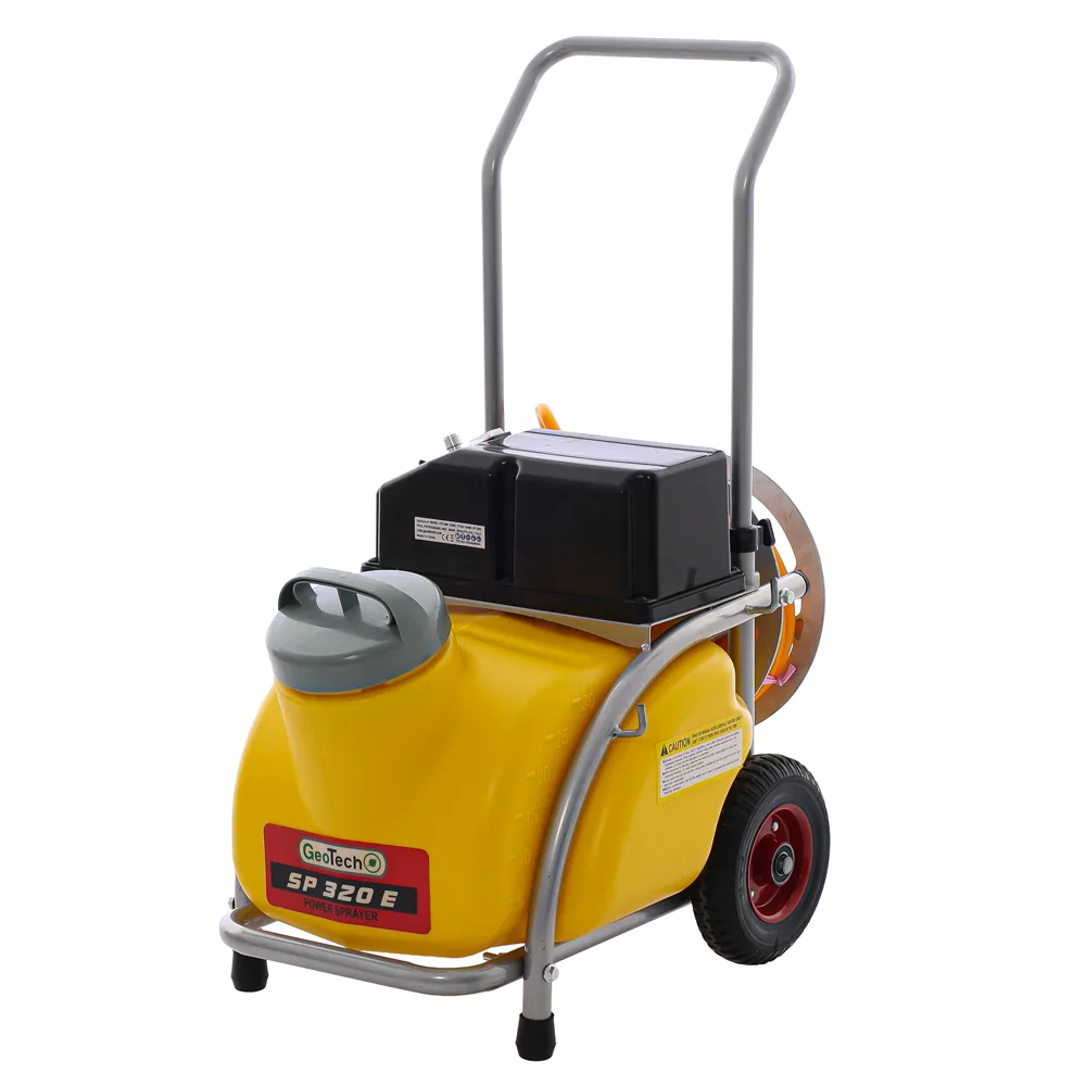 GeoTech SP 320 E - Pompe de pulvérisation électrique à batterie sur chariot - 30 L