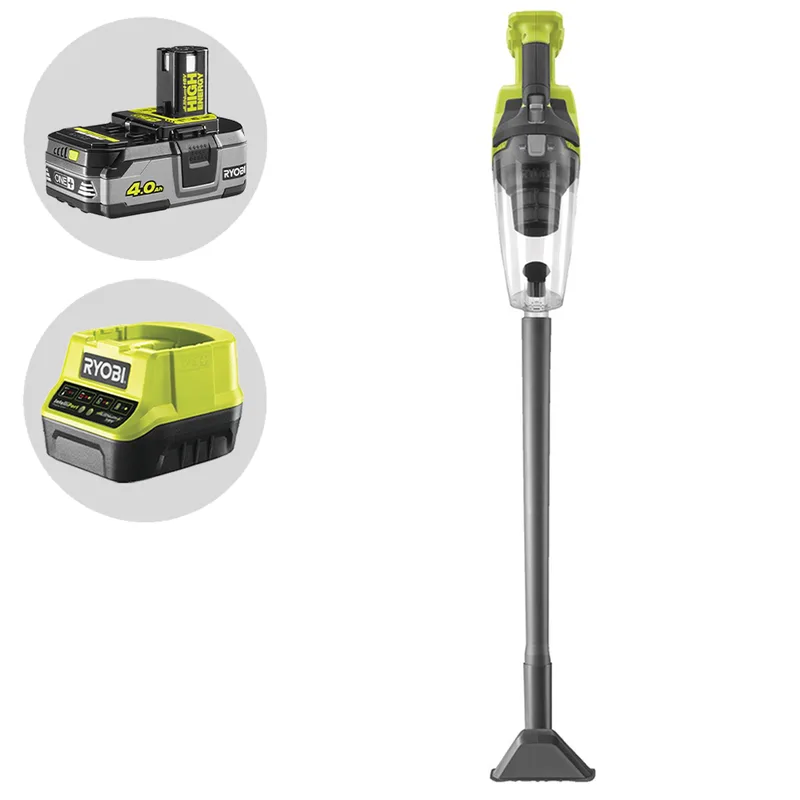 Ryobi RHV18F-0 - Ramasse-miettes à batterie avec rallonge - 18V - 4 Ah