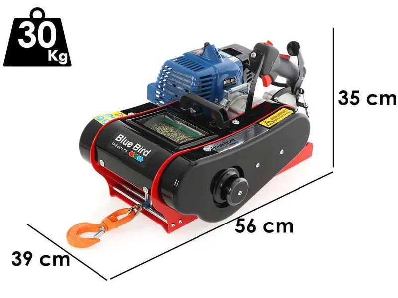 Blue Bird FW 1610 STK - Treuil à moteur thermique - Corde en kevlar