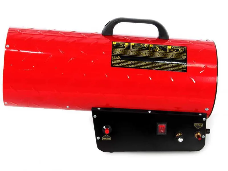 Générateur d'air chaud à gaz GeoTech GH 5300 F - démarrage piézoélectrique manuel