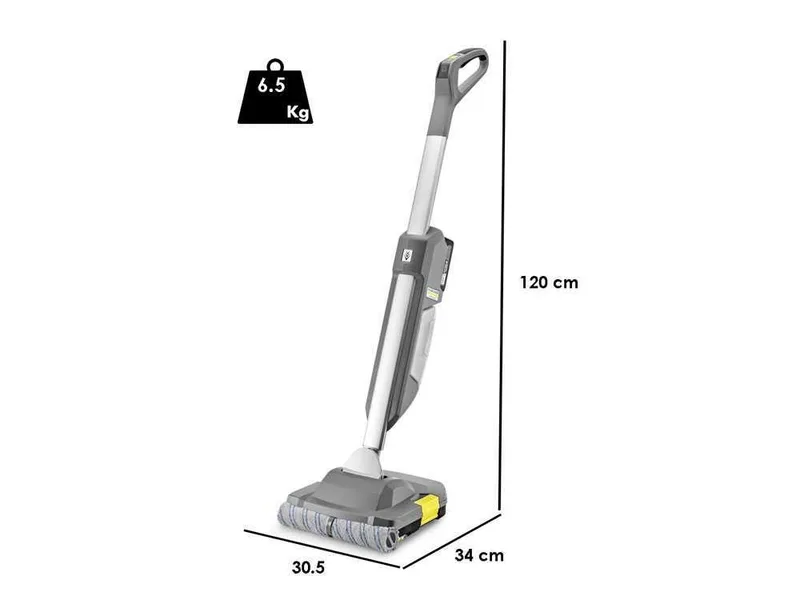 Karcher br 30/1 c Bp - Nettoyeur de sols à batterie 3 en 1 : lave, sèche, aspire - de batterie