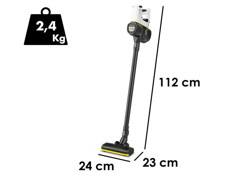 Karcher VC 4 sans fil myHome PET - Balai électrique - 21,6 V - 2,5 Ah