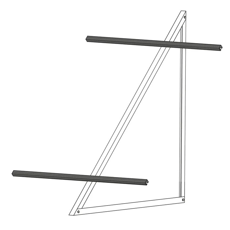 Sunex Kit de montage pour toit plat pour 1 collecteur solaire Basicx 2.0