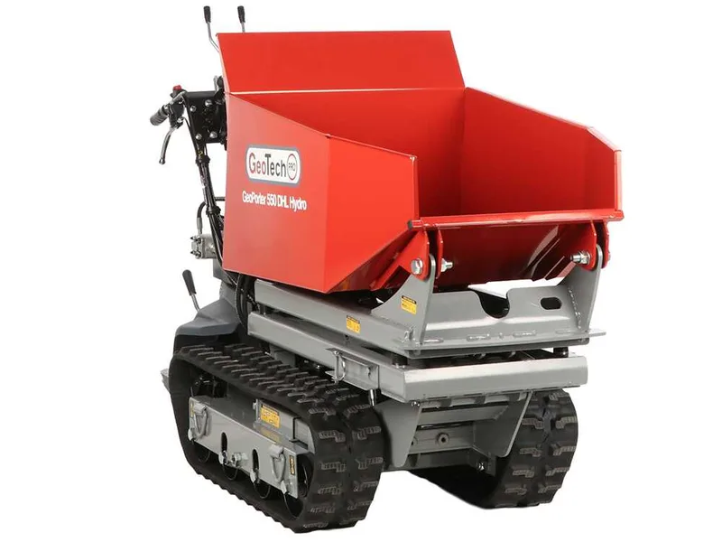 GeoTech Pro GeoPorter 550 DHL Hydro - Brouette motorisée à chenilles avec benne élévatrice à pantographe