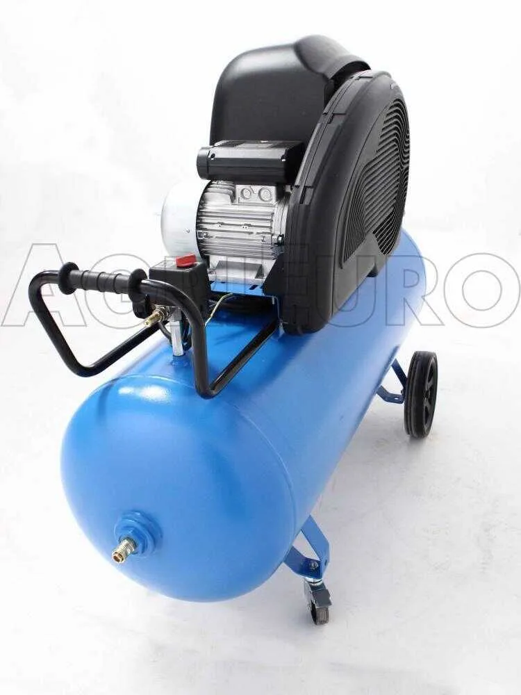 Abac silent A39B 200 CM3 - Compresseur d'air électrique monophasé par courroie silencieux - Moteur 3 CV - 200 L