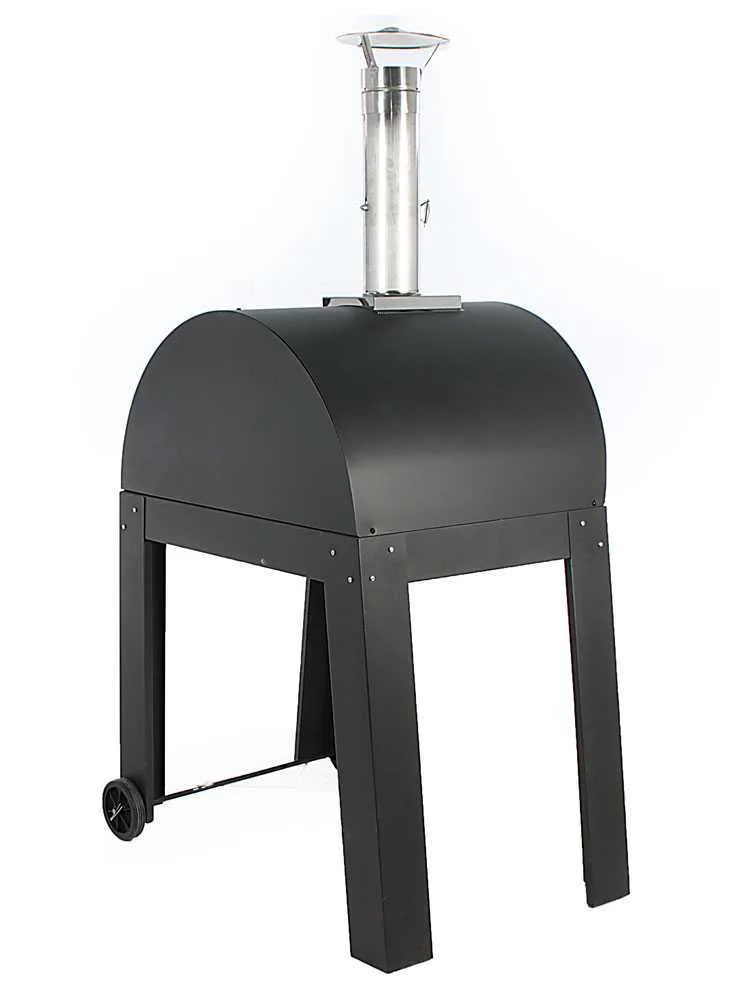 AgriEuro Mini Cibus - Four à bois pour pizza d'extérieur 60x40 - Capacité de cuisson : 1 pizza